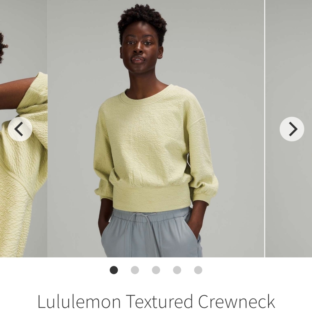 Lululemon cotton textured crewneck